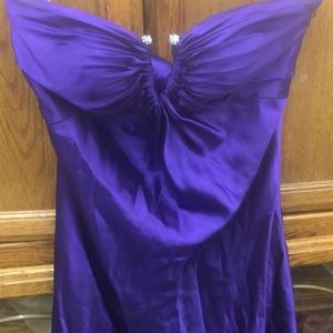 Purple prom gown